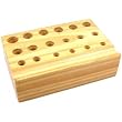 18-Hole Dapping Punch Wood Stand Metalworking Holder