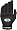 Easton Typhoon Batting Glove Black/Black - Small