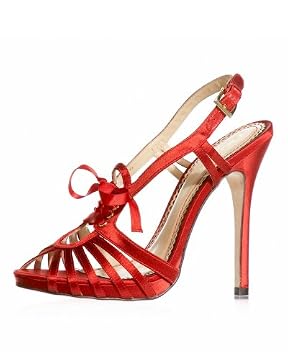 Melora Lace Satin Sling back Sandal from bebe.com