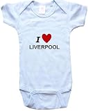 I LOVE LIVERPOOL - LIVERPOOL BABY - City Series - White, Blue or Pink Onesie / Baby T-shirt