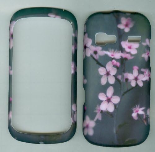Grey Pink Flower Faceplate Hard Case Phone Protector for Lg Converse An272 Freedom