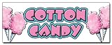 48" COTTON CANDY DECAL sticker cart stand trailer