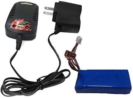 IUModel Brand original 7.4V 2000mAh 25C Lipo Battery (T Shape Plug) with Charger (US/EU Plug) for Syma X8C X8W X8G RC Quadcopter