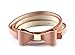 CA Fashion Women's Candy color PU leather Thin Belt Thin Skinny Waistband
