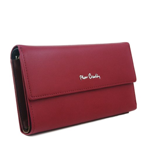 Pierre Cardin PC 322 PS 516 ROSSO Red Large Accordion Wallet