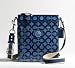 Coach Alex Coated Op Art Signature Crossbody Messenger Bag Swingpack Blue