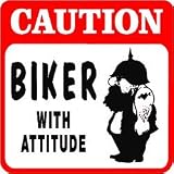 CAUTION: BIKER PROTECTIVE SERVICES fun sign