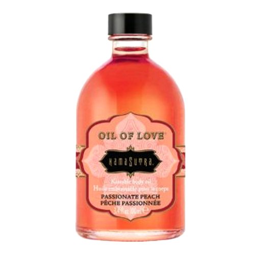 Kama Sutra Company Oil Of Love Kissable Body Oil Peach, 3.4 Ounce