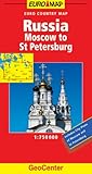 Russia and Belarus GeoCenter Euro Map