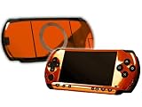 PlayStation Portable 1000 (PSP) Skin - NEW - ORANGE CHROME MIRROR system sk ....