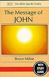 Cover of The Message of John by Bruce Milne 0851109713