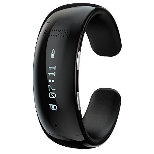 MOTA SmartWatch G2 Lite for iPhone and Android with Bluetooth Wireless Watch Sync (Regular) - Black