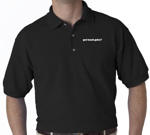 Got Loach Goby? Fish Fishing Golf Embroidered Polo Shirt Ash Large