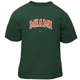 Nike Miami Hurricanes Green Toddler Classic College T-shirt
