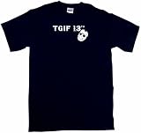 TGIF 13th Hockey Mask Logo Mens Tee Shirt in 12 colors Small thru 6XL