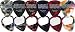 Ice Pix Stix Mini Suction Celluloid Guitar Picks Assorted Colors 6-Pack, .81MM