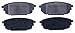 ACDelco Silver 14D892 (19287870) Semi-Metallic Rear Disc Brake Pad Set