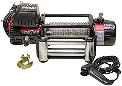 DK2 8000 Warrior Spartan Electric Winch with Steel Cable - 12V, 8000 Lb.