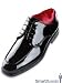 Celebration Tuxedo Shoe Black - Square Toe Tie Lace Up