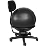 Isokinetics Executive Exercise Ball Chair - with Black 52cm Ball and a Pump