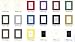 100 Pcs of 8x10 Picture Mats Mattes Matting for 5x7 Photo + Backing + Bags