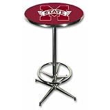 Sports Fan Products Mississippi St. Bulldogs Chrome Pub Table