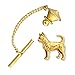 Creative Pewter Designs Chihuahua Dog 22k Gold Plated Tie Tack, Tie Pin, Jewelry, DG348TT