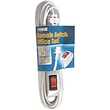 Prime Wire & Cable EC870615 15-Foot 16/2 SPT-2 Remote Switch Cord, White