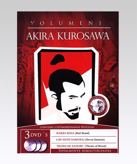 Akira Kurosawa 3-dvd box set (Spanish subtitles) [NTSC/REGION 1 & 4 DVD. Import-Latin America] Red Beard/Seven Samurai/Throne of Blood