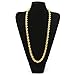 TUOKAY Direct Giant Gold Rope Chain Necklace, 18K Gold Huge Rope Necklace Chain, 9mm Wide, 24
