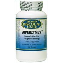 Superzymes Digestive Enzyme Supplement by Vitamin Discount Center - 180 Tablets