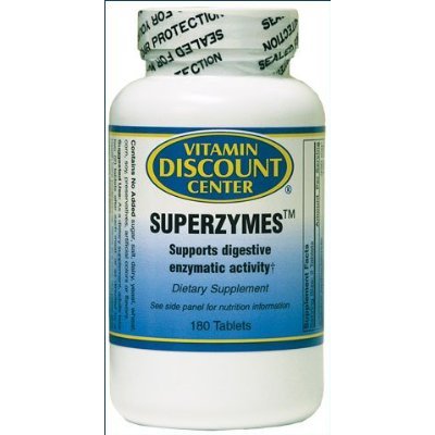Superzymes Digestive Enzyme Supplement by Vitamin Discount Center - 180 Tablets