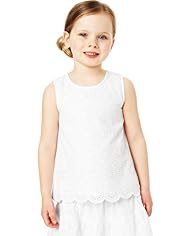 Autograph Pure Cotton Broderie Blouse