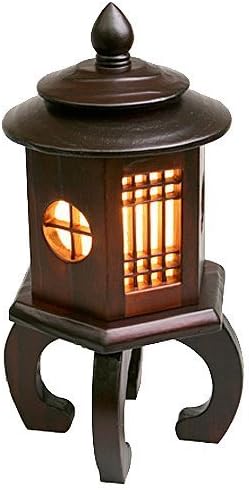 Korea Traditional Hexagon Gazebo Mini Bed Lamp Interior Mood Stand (220V)