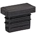 Kapsto 270 R 2510 1.5 - 2 Polyethylene Rectangular Plug, Black, 25x10 mm (Pack of 100)