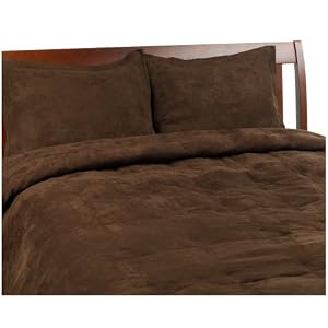Microsuede Feather Comforter Set