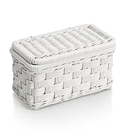 White Rattan Small Basket