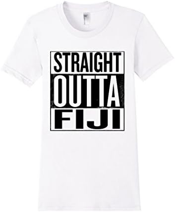 Women's Crewneck T-Shirt | Straight Outta Fiji Medium White