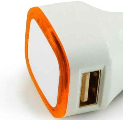 Allnet 2.4Amps / 12W Dual USB Lighting Car charger Designed for Apple and Android Devices - Orange