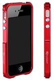 HHI ReElegant Aircraft Aluminum Bumper Case for iPhone 4 and 4S - Red (Package include a HandHelditems Sketch Stylus Pen)