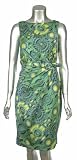 Lauren by Ralph Lauren Multi-Color Sleeveless Gathered Bow Detail Dress Misses 2