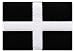 Cornwall Flag Embroidered Patch Cornish England Iron-On Celtic UK Emblem