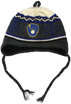 Milwaukee Brewers Charcoal Crowley Knit Peruvian Hat