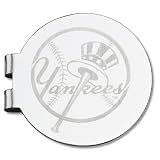 New York Yankees Laser-Etched Money Clip - Baseball Shape