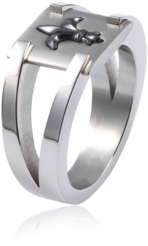 Monomania Damen-Ring Lilie Edelstahl Keramik schwarz Gr. 53 (16.9) 25580-53 Preisvergleich