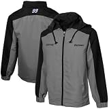 NASCAR Chase Authentics Carl Edwards Lightweight Full Zip Track Jacket - Gray