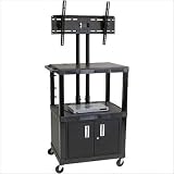 Tuffy 47 Mobile Flat Panel TV Cart with Locking Cabinet (For