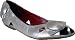 Klub Nico Women's Sasha Flat Shoes,Silver Leather,9 M
