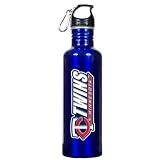MLB Minnesota Twins Blue Stainless Steel Water Bottle