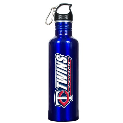 MLB Minnesota Twins Blue Stainless Steel Water Bottle